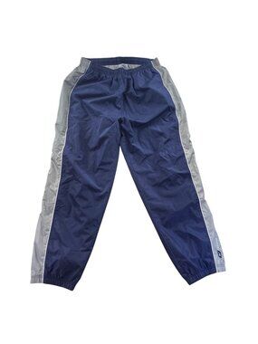 Reebok Mens Track Pants Size XXL Blue Gray Athletic Pull On Joggers Activewear